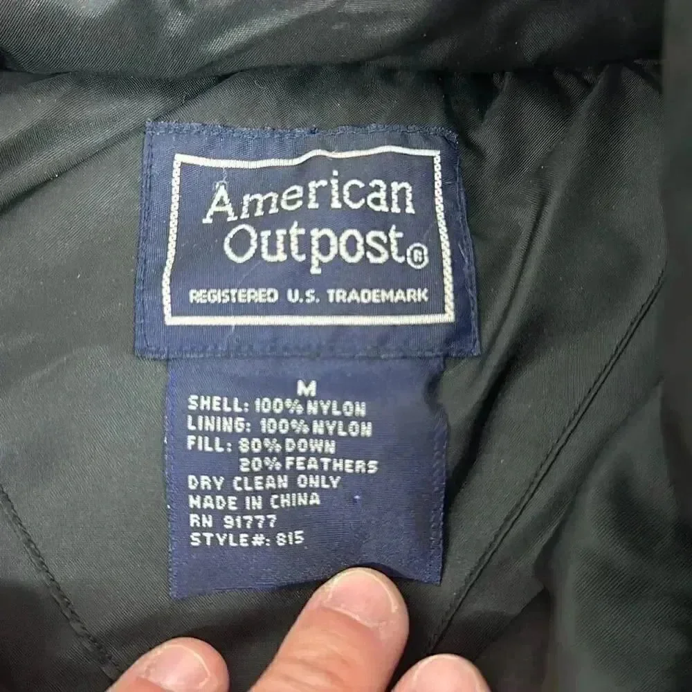American Outpost Down Puffer Jacket Size M - Picture 2 of 9